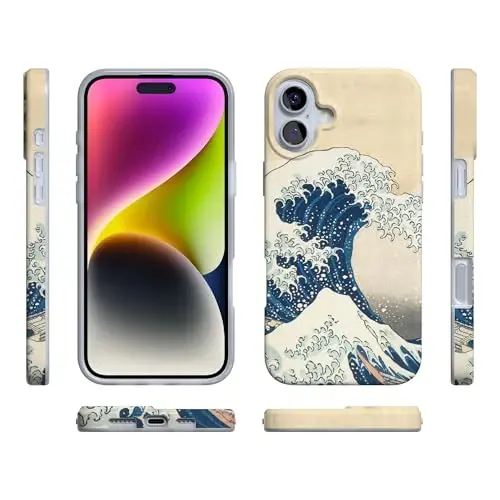 Casely iPhone 16 Case | The Great Wave | The Met Museum | Compatible with MagSafe | Classic Ultra Slim Design - 6