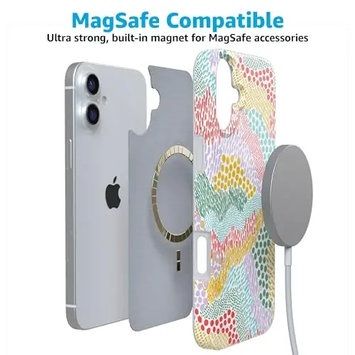 Casely iPhone 16 Kılıfı | Color Me Happy | Doodle Renk Bloğu | MagSafe ile Uyumlu | Klasik Ultra İnce Tasarım - 4