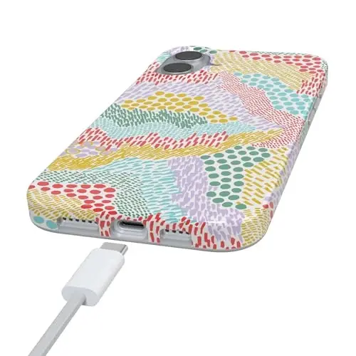 Casely iPhone 16 Kılıfı | Color Me Happy | Doodle Renk Bloğu | MagSafe ile Uyumlu | Klasik Ultra İnce Tasarım - 5