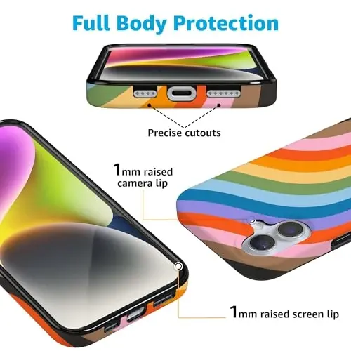 Casely iPhone 16 Kılıfı | Herkes İçin Aşk | Gökkuşağı Gururu | MagSafe ile Uyumlu | Klasik Ultra İnce Tasarım - 3