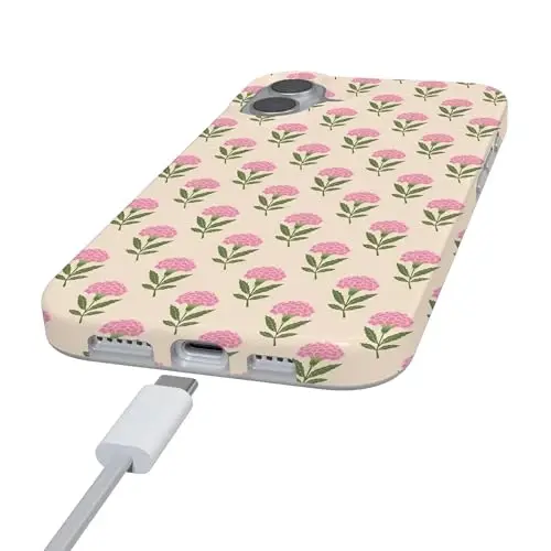 Casely iPhone 16 Case | Jenna's Flowers | Fun on Weekdays | Compatible with MagSafe | Classic Ultra Slim Design - 5