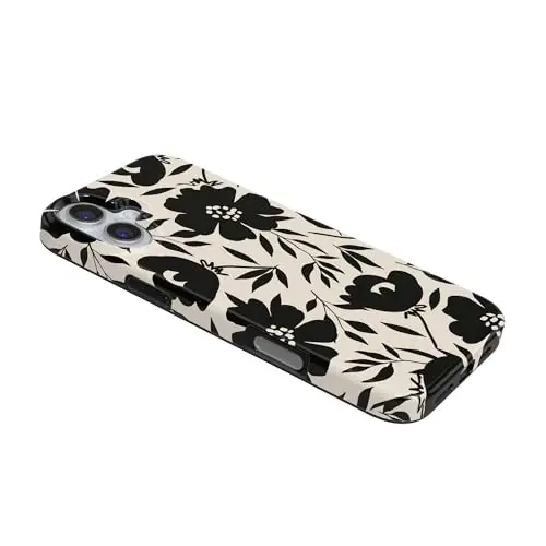 Casely iPhone 16 Case | Dark Fantasy | Contrast Floral | Compatible with MagSafe | Classic Ultra-Slim Case - 5