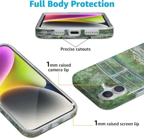 Casely iPhone 16 Case | Monet’s Bridge | Limited Edition Phone Case | Classic Ultra-Slim Design | Compatible with MagSafe - 5