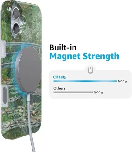 Casely iPhone 16 Case | Monet’s Bridge | Limited Edition Phone Case | Classic Ultra-Slim Design | Compatible with MagSafe - 6