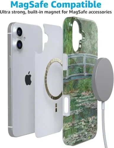 Casely iPhone 16 Case | Monet’s Bridge | Limited Edition Phone Case | Classic Ultra-Slim Design | Compatible with MagSafe - 7