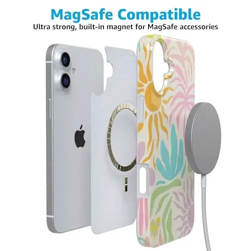 Casely iPhone 16 Case | Oasis | Pura Vida | Compatible with MagSafe | Classic Ultra Slim Design - CASELY (1)