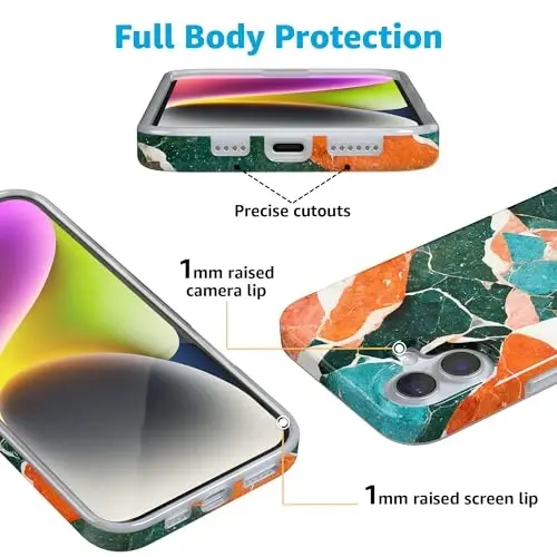 Casely iPhone 16 Case | of Quartz! | Sculpted Marble | Compatible with MagSafe | Classic Ultra Slim Design - 3