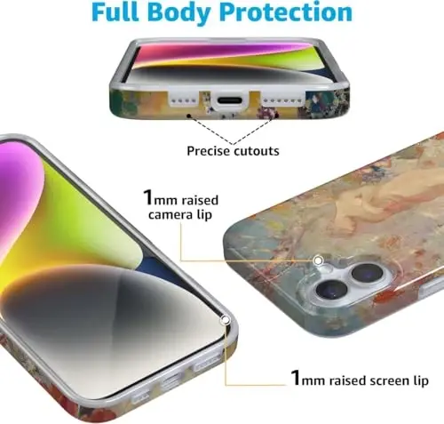 Casely iPhone 16 Case | Pandora | The Met Series Case | Classic Ultra-Slim Design | Compatible with MagSafe - 5