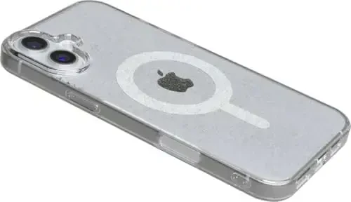 Casely iPhone 16 Case | Glitter Clear Skies | Clear Shimmer | Classic Ultra-Slim Design | Compatible with MagSafe - 3