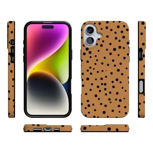 Casely iPhone 16 Case | Spot On | Dotted Animal Print | Compatible with MagSafe | Classic Ultra Slim Design - 6