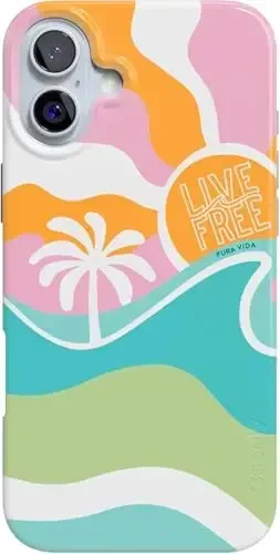 Casely iPhone 16 Case | Tropical Dreams | Pura Vida | Compatible with MagSafe | Classic Ultra Slim Design 