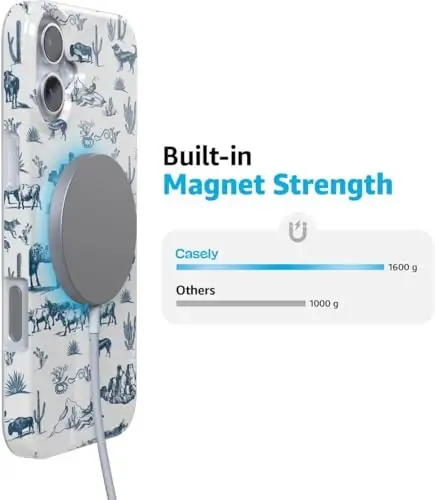 Casely iPhone 16 Case | Wild West Adventure | Desert | Classic Ultra Slim Case Design | Compatible with MagSafe - 6