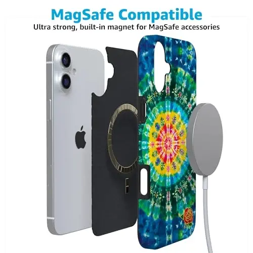 Casely iPhone 16 Case | Veneta Tapestry | Grateful Dead Tie Dye | Classic Ultra Slim Design - 4