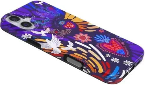 Casely iPhone 16 Case | Viva La Vida | Frida Kahlo Collage | Classic Ultra Slim Case Design | Compatible with MagSafe - 3