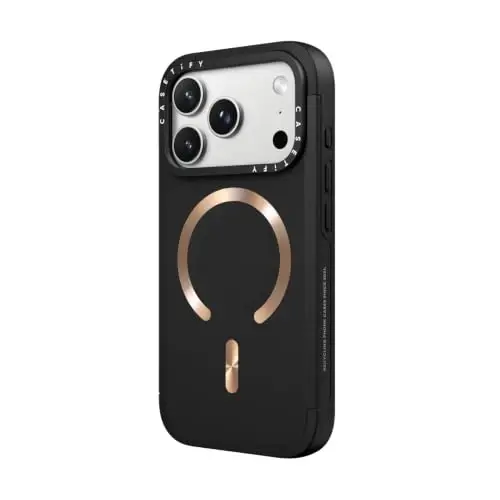 CASETiFY for iPhone 18 Pro Case - Force Compatible with MagSafe Black Gold | Slim | 6.6 ft. 3x Military Grade Drop Protection | Black Gold - CASETiFY (1)