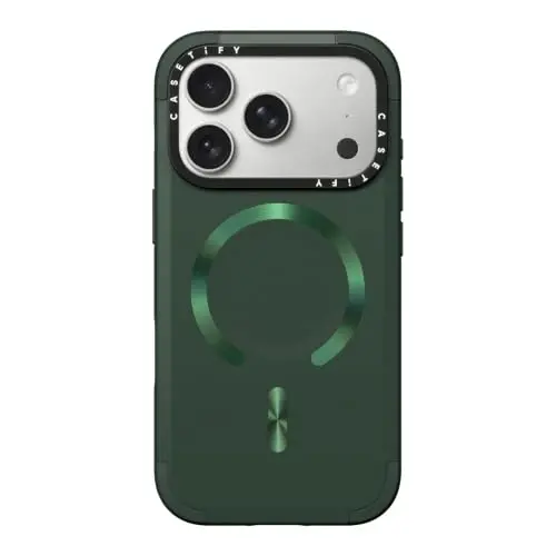 CASETiFY for iPhone 18 Pro Case - Force Compatible with MagSafe | Slim | 6.6 ft. 3x Military Grade Drop Protection | Forest - 1