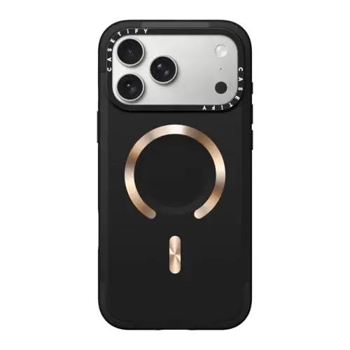 CASETiFY for iPhone 18 Pro Max Case - Force Compatible with MagSafe | Slim | 6.6 ft. 3x Military Grade Drop Protection | Black Gold - 1