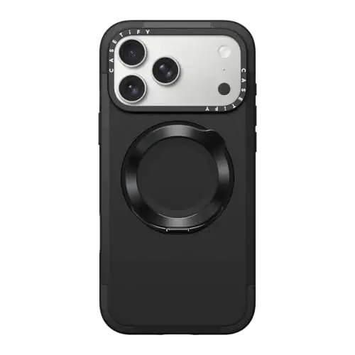 CASETiFY for iPhone 18 Pro Max Case - Force Stand MagSafe Compatible | Kickstand | 6.6 ft. 3x Military Grade Drop Protection | Black - 1