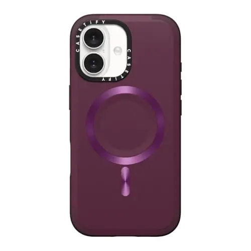 CASETiFY Force iPhone 17 Case [Slim/Compatible with Magsafe / 6.5 ft. 3X Military Grade Drop Protection] - Mulberry 