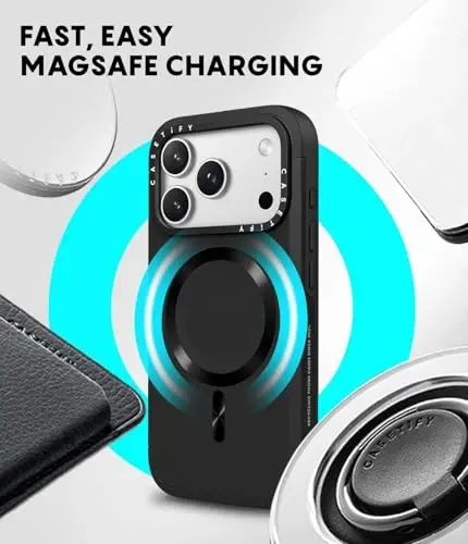 CASETiFY Force iPhone 17 Case [Slim/Compatible with Magsafe / 6.5 ft. 3X Military Grade Drop Protection] - Mulberry - 6