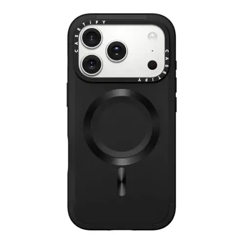 CASETiFY Force iPhone 17 Pro Case [Slim/Compatible with Magsafe / 6.5 ft. 3X Military Grade Drop Protection] - Black - 1