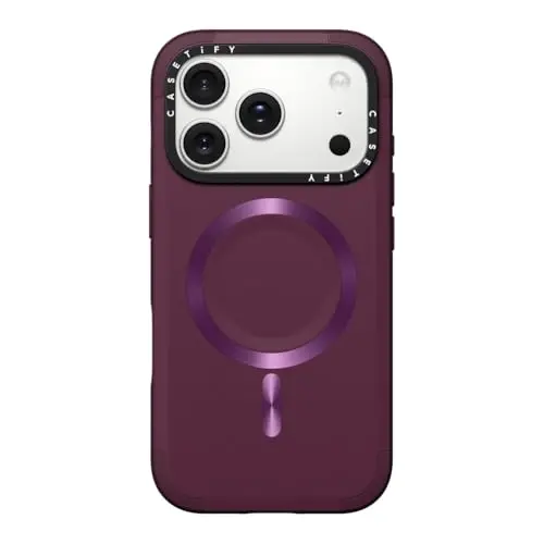 CASETiFY Force iPhone 17 Pro Case [Slim/Compatible with Magsafe / 6.5 ft. 3X Military Grade Drop Protection] - Mulberry 