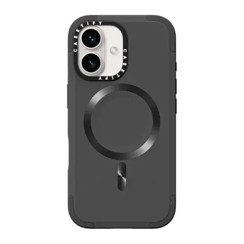 CASETiFY Force Case for iPhone 16 [Slim / 6.6 ft. 3X Military Grade Drop Protection/Compatible with Magsafe] - Smoke - CASETIFY