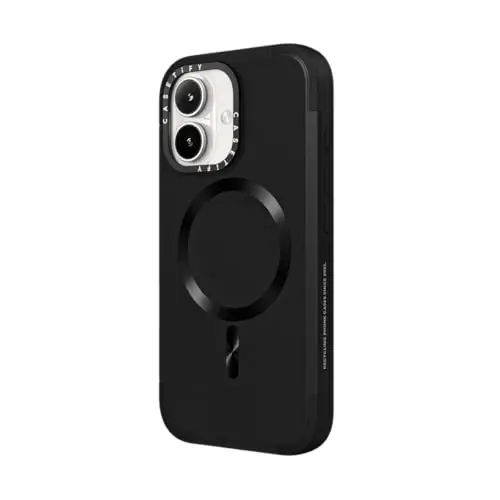 CASETiFY Force Case for iPhone 16 [Slim / 6.6 ft. 3X Military Grade Drop Protection/Compatible with Magsafe] - Black - CASETIFY (1)