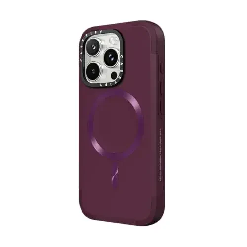 CASETiFY Force Case for iPhone 16 Pro Max [Slim / 6.6 ft. 3X Military Grade Drop Protection/Compatible with Magsafe] - Mulberry - 2
