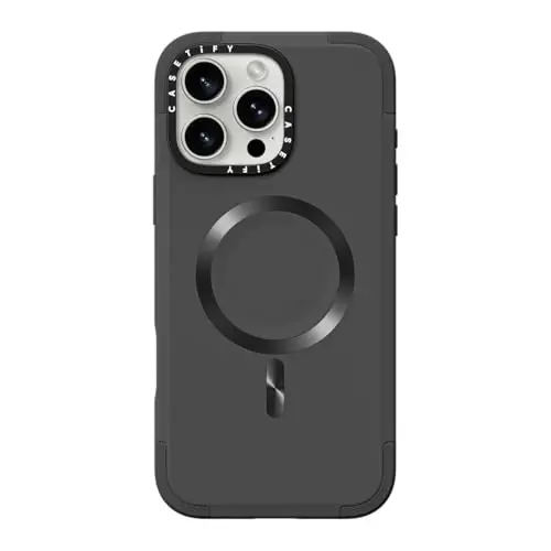 CASETiFY Force Case for iPhone 16 Pro Max [Slim / 6.6 ft. 3X Military Grade Drop Protection/Compatible with Magsafe] - Smoke - 1