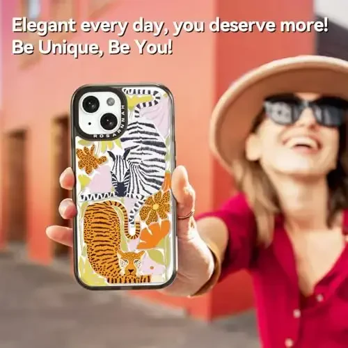 casevivid Compatible for iPhone 15 Case Cute Aesthetic - Durable Shockproof 6.6 ft Drop Impact Phone Case Cover with Funny Fashion Africa 6.1
