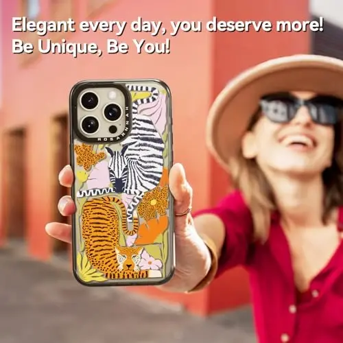 casevivid Compatible for iPhone 15 Pro Case Cute Aesthetic - Durable Shockproof 6.6 ft Drop Impact Phone Case Cover with Funny Fashion Africa 6.1