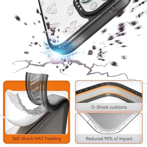 casevivid iPhone 15 bilan mos keladi, yoqimli estetik - Bardoshli zarbga chidamli 6,6 fut balandlikdan tushganda telefon qopqog'i kulgili moda kapalak 6,1