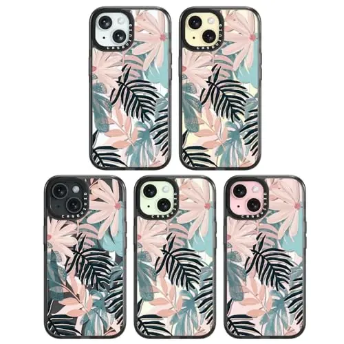 casevivid Magnetic for iPhone 15 Magsafe Case Cute Aesthetic - Durable Shockproof 6.6 ft Drop Impact Phone Case Cover with Funny Fashion Palm Tree 6.1