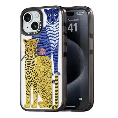 casevivid Compatible for iPhone 15 Case Cute Aesthetic - Durable Shockproof 6.6 ft Drop Impact Phone Case Cover with Funny Fashion Big Cat 6.1