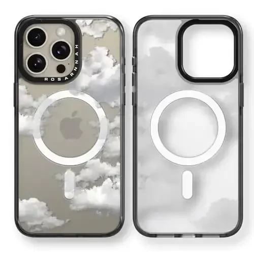 casevivid Magnetic for iPhone 15 Pro Magsafe Case Cute Aesthetic - Durable Shockproof 6.6 ft Drop Impact Phone Case Cover with Funny Fashion Cloud 6.1
