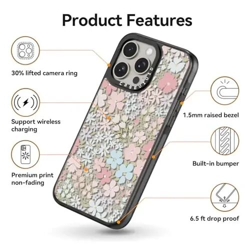 casevivid Compatible for iPhone 15 Pro Case Cute Aesthetic - Durable Shockproof 6.6 ft Drop Impact Phone Case Cover with Funny Fashion Africa 6.1
