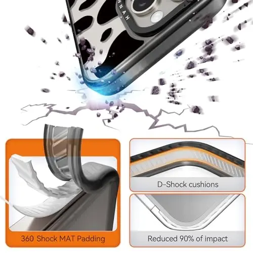 casevivid iPhone 15 Pro Max uchun mos keladigan gʻilof, chiroyli estetik – 6,6 fut balandlikdan tushganda zarbga bardoshli telefon gʻilofi, kulgili moda sigir suti bosmasi 6,7