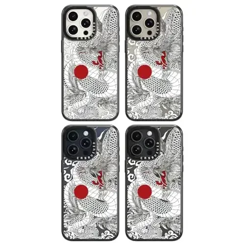 casevivid iPhone 15 Pro Max uchun mos keladigan g‘ilof Yoqimli estetik – 2 m balandlikdan tushishga bardoshli zarbga chidamli telefon g‘ilofi Qiziqarli moda Xitoy ajdahosi 6,7