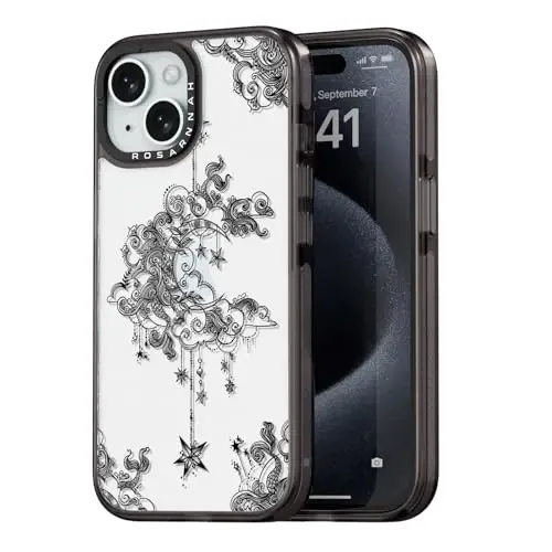 casevivid iPhone 15 uchun mos keladigan chexol Chiroyli estetik - chidamli zarbga chidamli 2 m balandlikdan tushishga bardoshli telefon chexoli Qiziqarli moda Oy 6,1