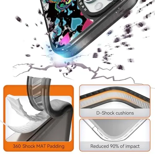 casevivid iPhone 15 uchun mos keladigan g'ilof Chiroyli estetik - 6,6 fut balandlikdan tushishga chidamli zarbga bardoshli telefon g'ilofi Qiziqarli moda Haqiqiy sevgi bilan 6,1 dyuymli qora - CASEVIVID (1)