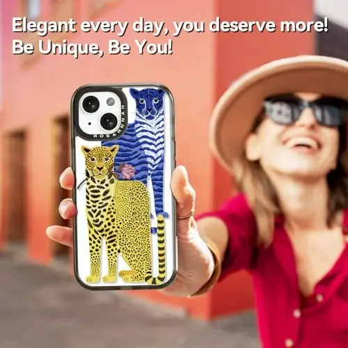 casevivid iPhone 15 uchun mos keladigan g'ilof Chiroyli estetik - Mustahkam zarbaga chidamli 2 m balandlikdan tushishga bardoshli telefon g'ilofi Qiziqarli moda Katta mushuk 6,1