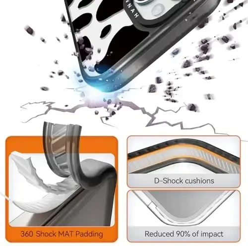 casevivid iPhone 15 uchun mos keladigan g'ilof Yoqimli estetik - 6,6 fut balandlikdan tushganda zarbga chidamli telefon g'ilofi Funny Fashion Milk Cow Print 6.1