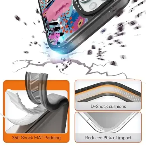 casevivid Magnetic for iPhone 15 Magsafe Case Cute Aesthetic - Durable Shockproof 6.6 ft Drop Impact Phone Case Cover with Funny Fashion Messy Flower 6.1