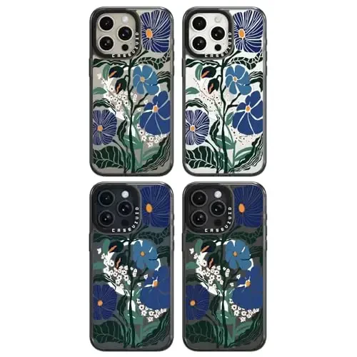 casevivid Magnetic for iPhone 15 Pro Max Magsafe Case Cute Aesthetic - Durable Shockproof 6.6 ft Drop Impact Phone Case Cover with Funny Fashion Passiflora Caerulea 6.7