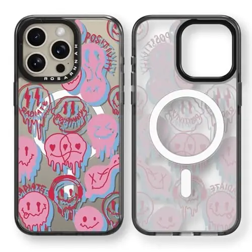 casevivid Magnetic for iPhone 15 Pro Max Magsafe Case Cute Aesthetic - Durable Shockproof 6.6 ft Drop Impact Phone Case Cover with Funny Fashion Radiate 6.7