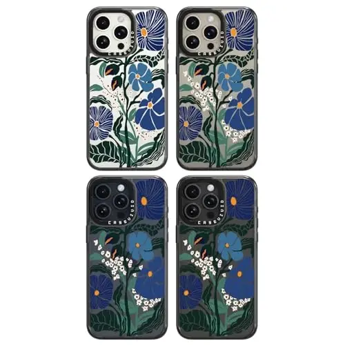 casevivid Compatible for iPhone 15 Pro Max Case Cute Aesthetic - Durable Shockproof 6.6 ft Drop Impact Phone Case Cover with Funny Fashion Passiflora Caerulea 6.7