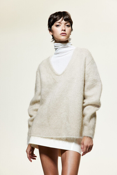 Cashmere blend sweater - 1