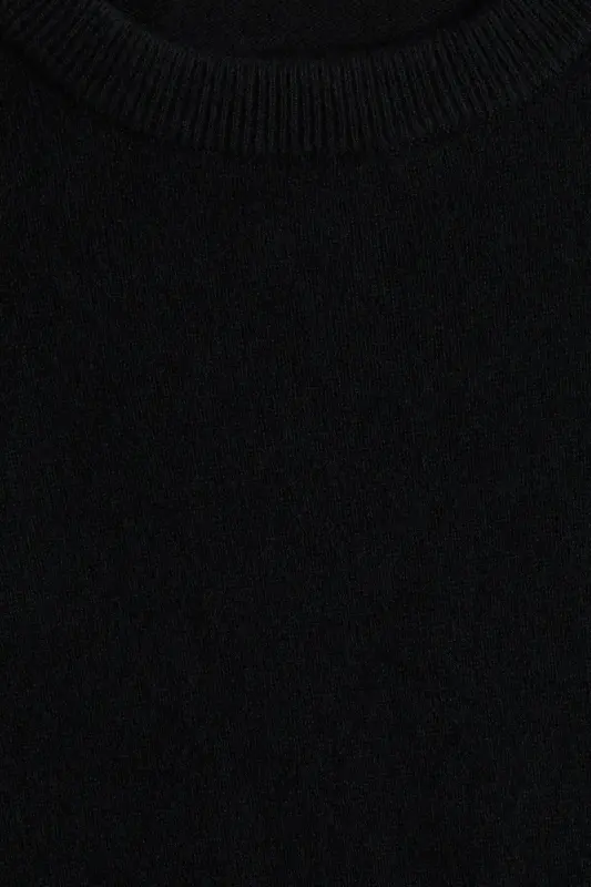 Cashmere Blend Sweater - Black - 2