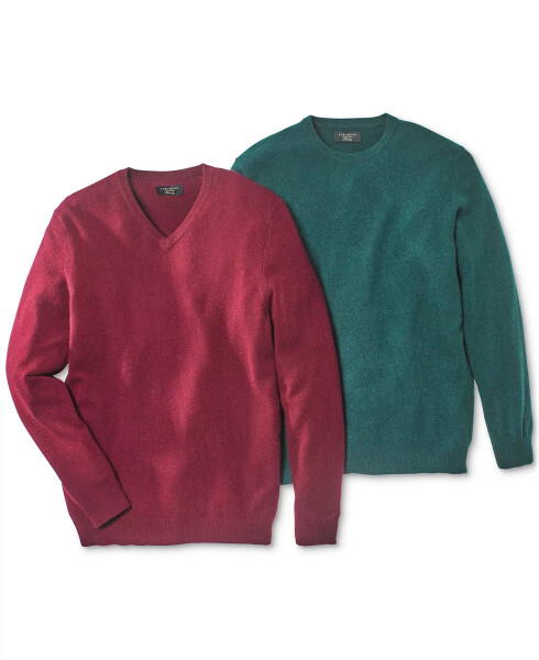 Cashmere Crew-Neck Sweater, Created for Modazone Dark Natural Heather - 4